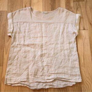 Bellambra Tan Linen Top